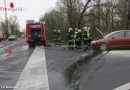 Oö: Passanten bekämpfen Pkw Brand auf Autobahnabfahrt