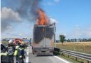 Wien: Ladegut von Sattelzug auf der Wiener Außenringschnellstraße in Brand