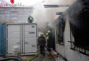 W: Brand einer Containeranlage auf einer Großbaustelle