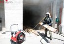 Nö: Aufwendiger Atemschutzeinsatz bei Brand im Hackschnitzellager