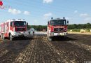 Nö: Brand auf Feld fordert vier Feuerwehren