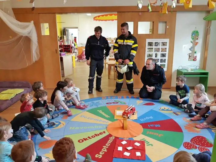 Stmk: Brandschutzerziehung für die Kids im Kindergarten Fresing