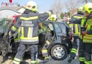 Nö: Eingeschlossene Person bei Verkehrsunfall in Guntramsdorf