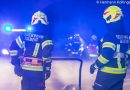 Oö: Drei Feuerwehren beüben Gebäudebrand in Alkoven