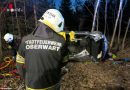 Bgld: Personenrettung aus seitlichem Pkw nach Unfall in Oberwart