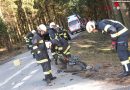 Oö: Feuerwehrkommandant als Ersthelfer nach Verkehrsunfall in St. Roman