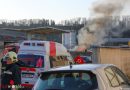 Oö: Brand bei Recyclingbetrieb in Wels-Pernau sorgt für Großeinsatz