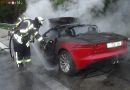 Deutschland: Teurer Jaguar-Sportwagen auf der BAB 7 ausgebrannt