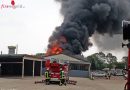 Deutschland: Mehrstündiger Einsatz bei brennender Industriehalle in Kleve