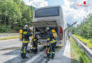 Nö: Motorbrand bei Reisebus in Gloggnitz → Brummilenker löschten