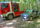 Oö: Zwei Verletzte bei Autoüberschlag auf Forststraße in Grünau