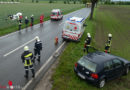 Nö: Unfallfahrzeuge auf der B 45 in Acker geschleudert