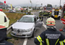 Oö: Glimpflich verlaufende Kollision Auto-Reisebus in Pinsdorf