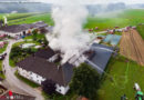 Oö: Bauernhofgroßgrand während Gewitter in Schönau im Mühlkreis