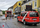 Oö: Ölspur am Marktplatz und Kreisverkehr in Schwertberg