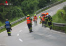 Oö: Fünf Kilometer lange Treibstoffspur in Wels-Land durch vier Feuerwehren gebunden