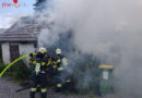 Stmk: Brennendes Gartenhaus in Weiz