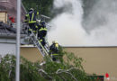 Oö: Brand im Dachbereich eines Unternehmens in Wels