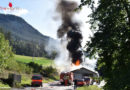 Schweiz: Brennende Dieseltanks → 50 Kräfte im Einsatz