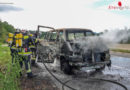 Nö: Kleinbus auf der S6 bei Gloggnitz ausgebrannt