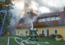 Oö: 14 Wehren bei Bauernhofbrand in Krenglbach