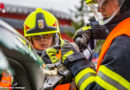 Tirol: Lkw-Absturz in Kirchberg → Feuerwehr und Bergrettung befreien Eingeklemmten