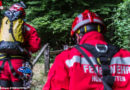 D: Feuerwehr Hamburg rettet verletzten Nutria aus 5 Meter tiefem Spalt