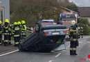 Ktn: Pkw am Dach in Villach → eine Person verletzt