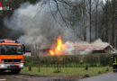 D: Feuerwehren von Bomlitz bekämpfen Gebäudebrand-Großbrand in Löverschen