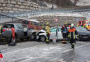 Bayern: Sechs Verletzte bei Verkehrsunfall mit vier Autos auf der B 305 bei Marktschellenberg