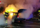 Schweiz: Auto in Seewen in Vollbrand