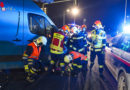 Oö: Zusammenstoß Auto / Kleintransporter in Thalheim bei Wels