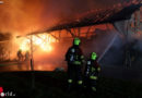 Schweiz: Starker Wind bei Scheunenfeuer in Menzingen