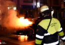 Bayern: Autobrand und Feuer am Balkon in München