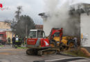 Oö: Brennende Hackschnitzel in Steinbach an der Steyr