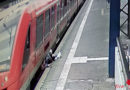 D: Mann zwischen Bahnsteigkante und Zug eingeklemmt → Schutzengel hatte Dienst …