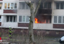 D: Feuer auf Mehrparteienhaus-Balkon in Gelsenkirchen