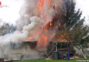 D: Gartenhütte in Recklingshausen in Flammen