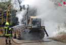 Bgld: Brennender Harvester in Rudersdorf