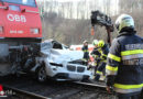 Stmk: Pkw in Wagna von Zug gerammt → Lenker verletzt