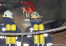 Nö: Vier Feuerwehren bei offenem Hackschnitzelbrand in Waidhofen im Einsatz