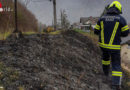 Oö: Feuer am Bahndamm in Garsten