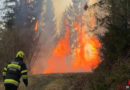 Stmk: Waldbrand in Kainach bei Voitsberg → zwei Huberschrauber unterstützen Löscharbeiten