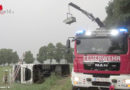 Oö: Langwierige Ziegel-Sattelschlepper-Bergung in St. Georgen / A.