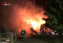 Ktn: Gartenlaubenfeuer setzt auch Lagerhalle in Brand