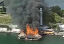 Wien: Schwimmendes Restaurant auf Donau-Insel in Flammen aufgegangen