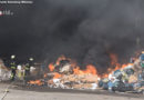 D: Feuer bei Recyclingunternehmen in Zeven