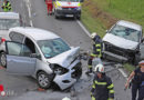 Nö: Kreuzungscrash mit drei Autos in Buchkirchen fordert zwei Verletzte