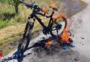 Oö: Brandeinsatz in Enns → E-Bike in Vollbrand