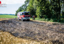 Oö: Brennendes Getreidefeld in Höhnhart